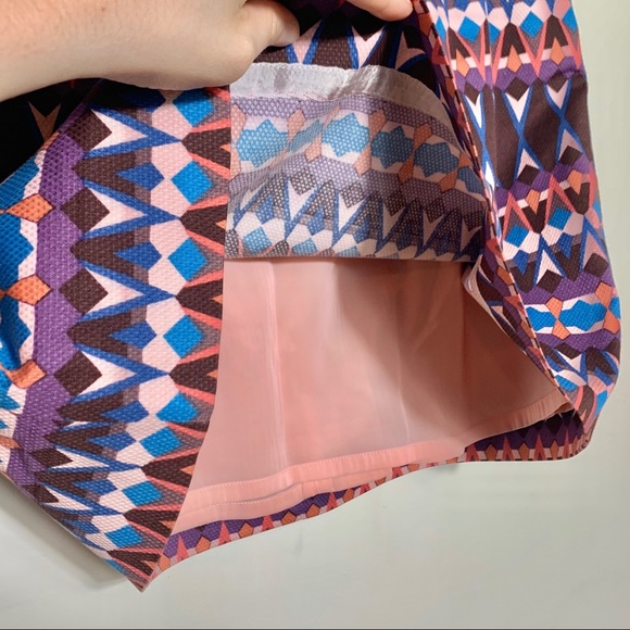 J. CREW Salon Gemstone Print Mini Skirt w/ Pockets - Picture 4 of 11